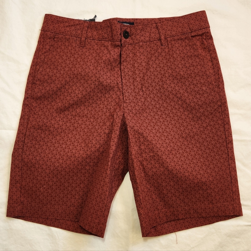 Ben Sherman‎ red rust, flat front men's short size 30